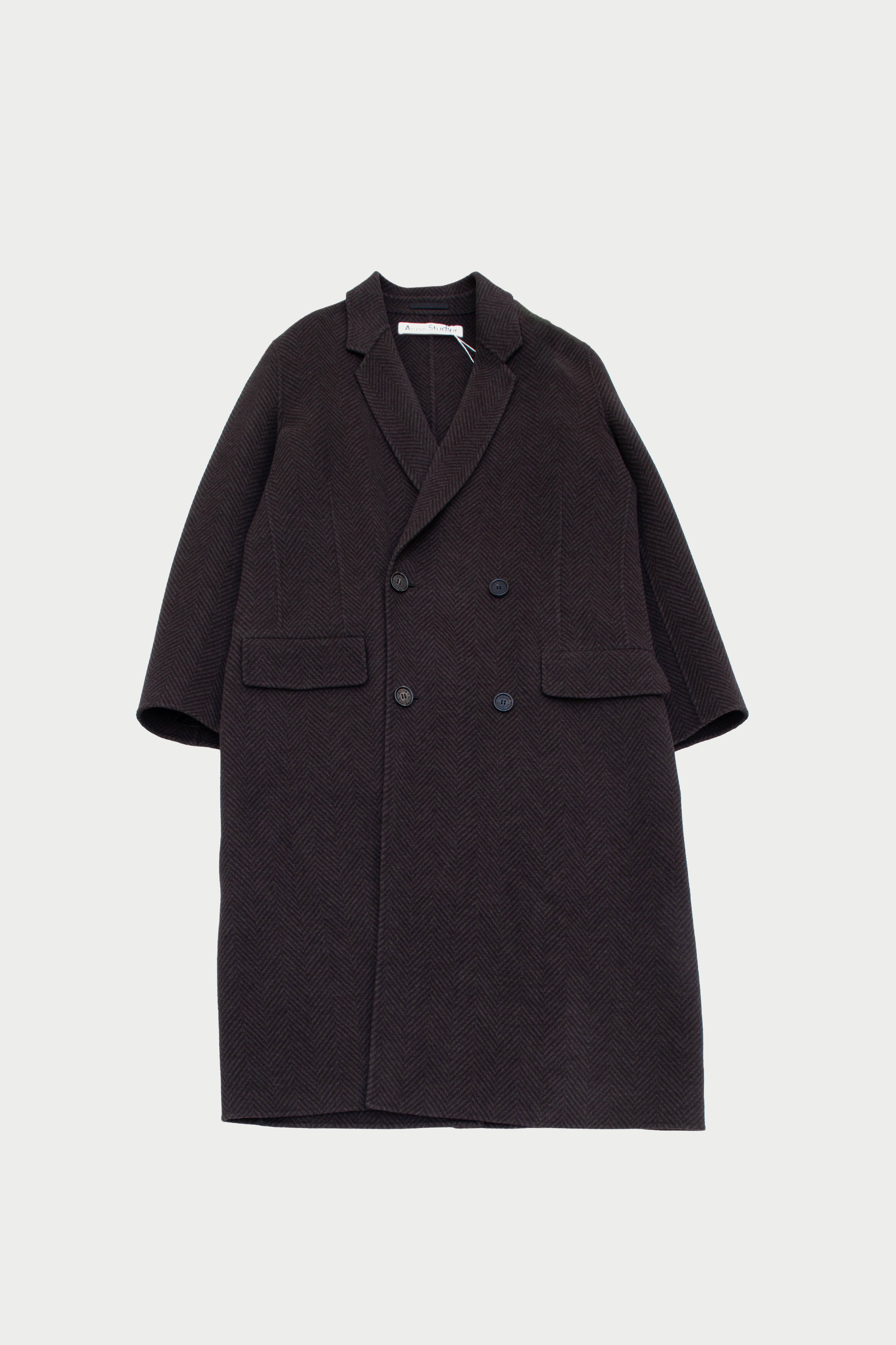 HERRINGBONE WOOL COAT