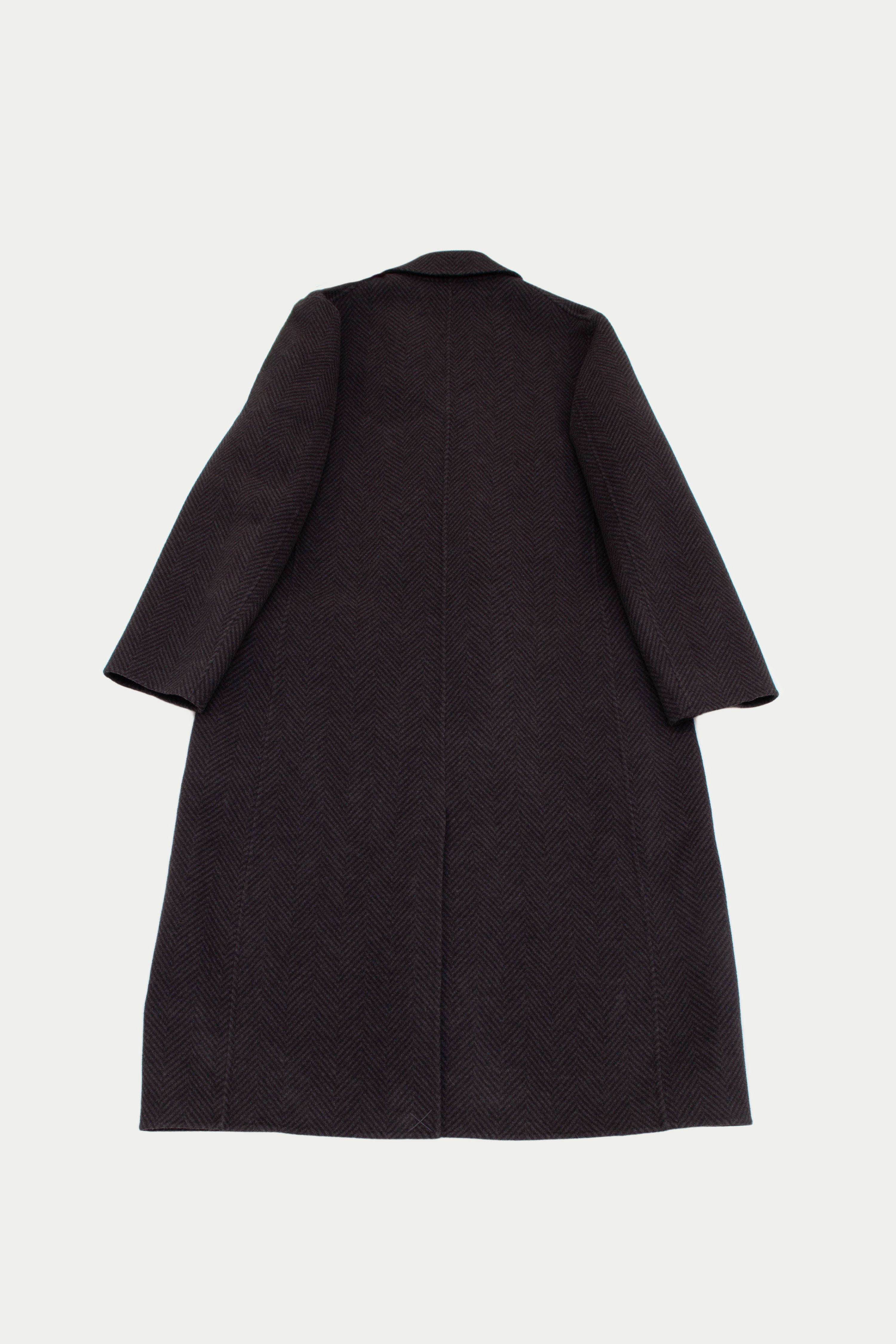 HERRINGBONE WOOL COAT
