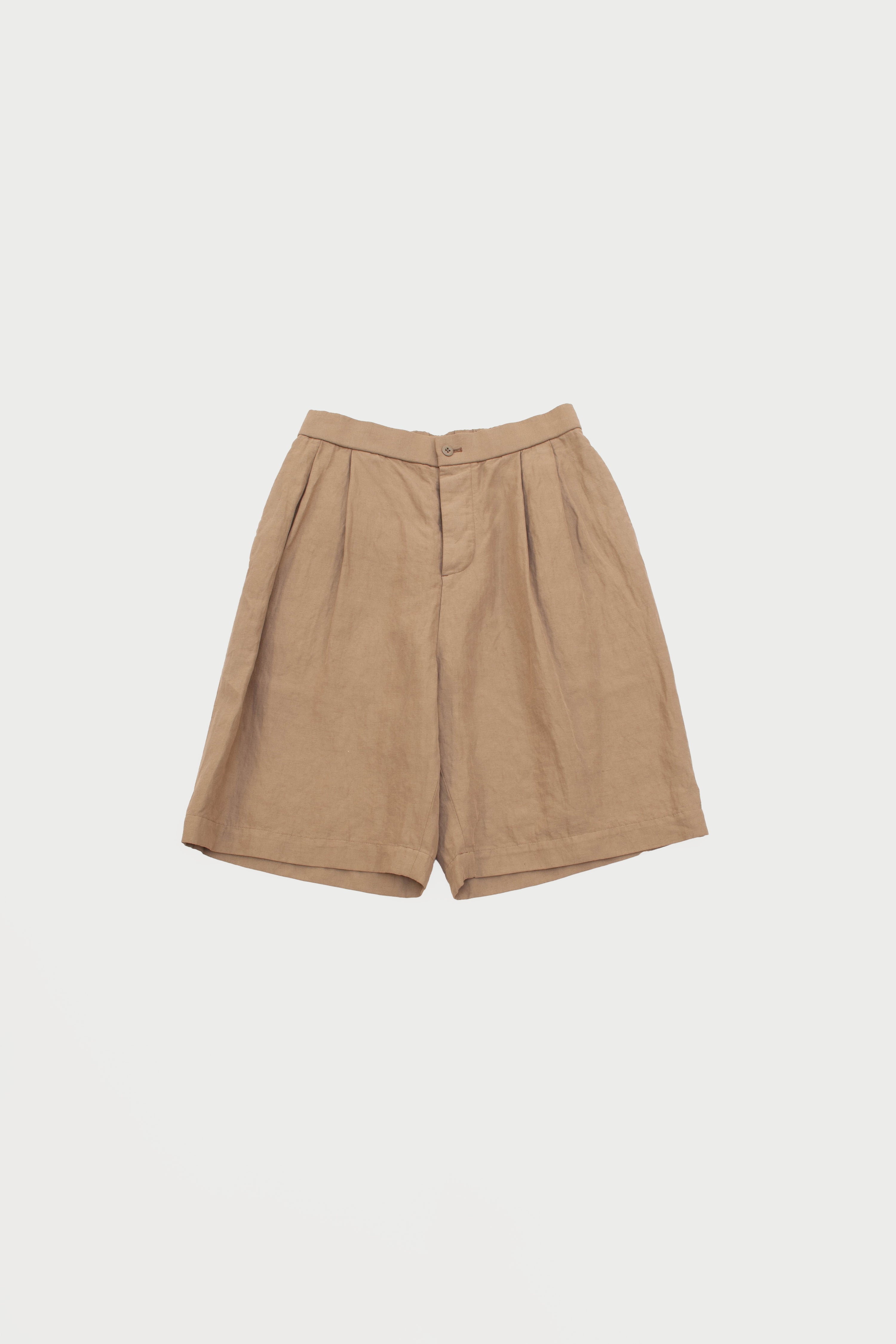 COTTON LINEN SHORTS