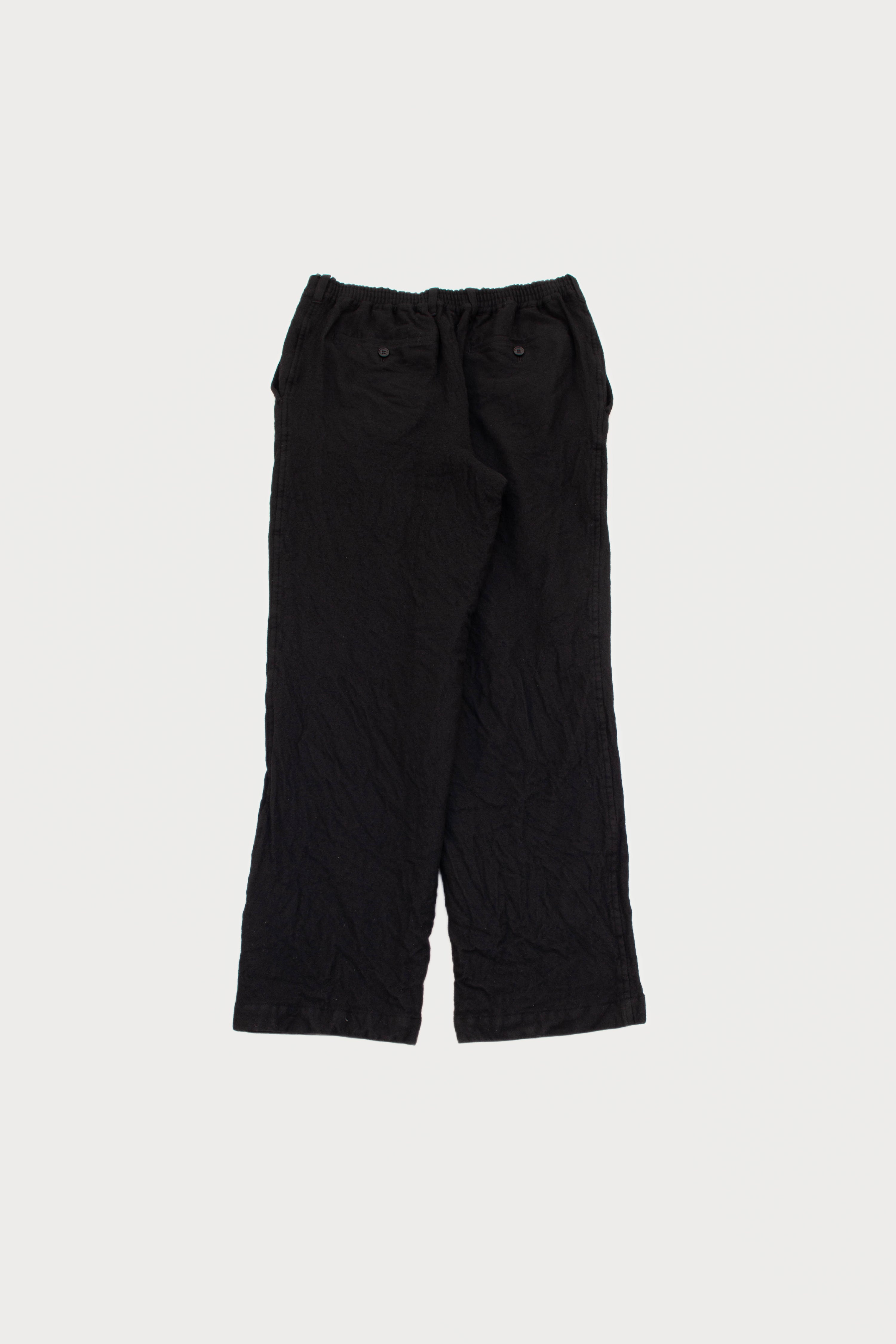 BLACK WOOL TROUSERS