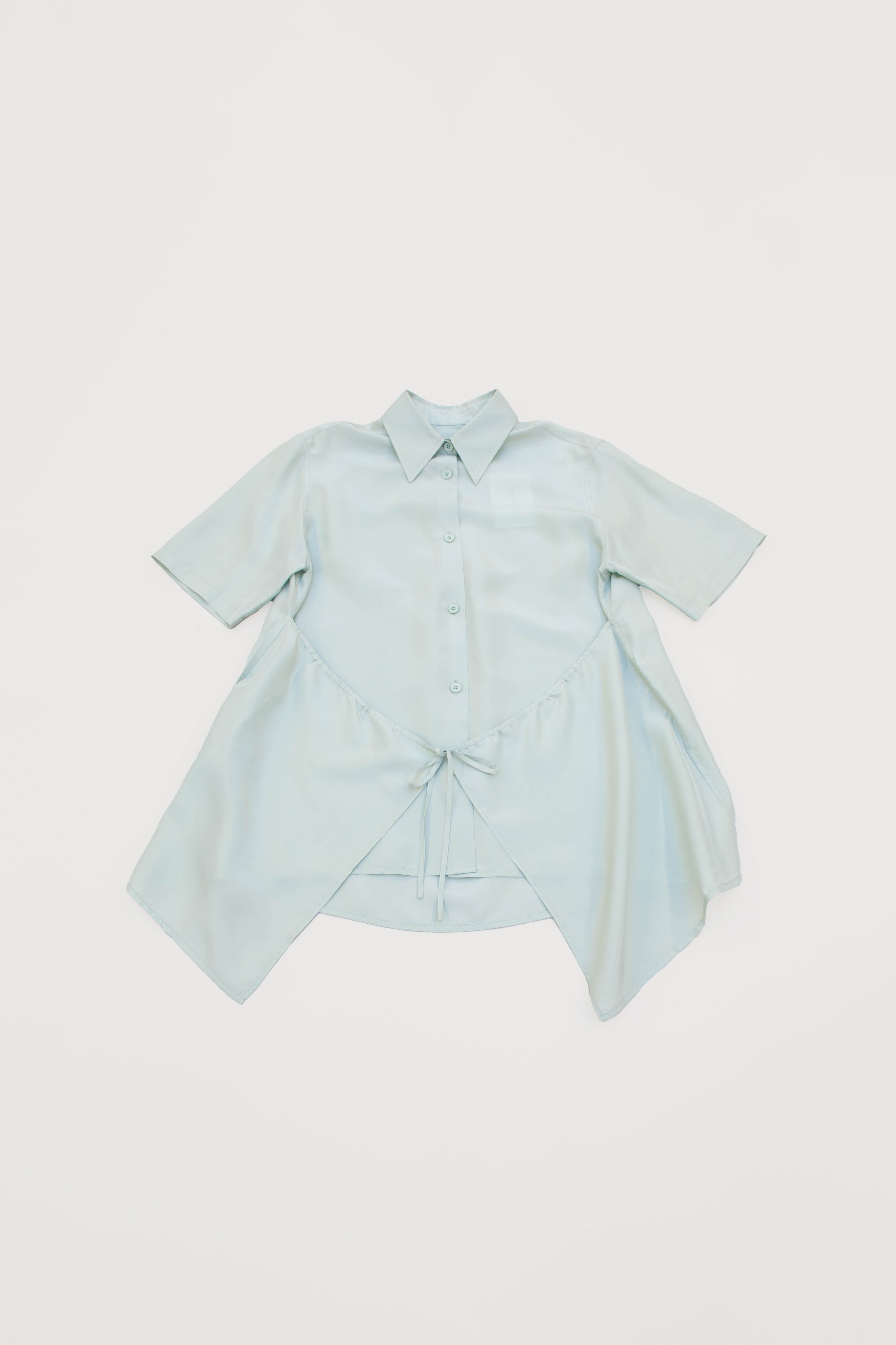 TOPPO SHORT SLEEVE SHIRT WITH STRING DETAIL