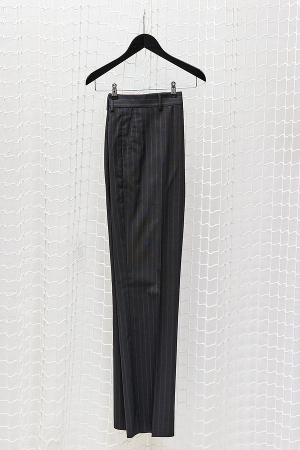 Black Pinstripe Trousers