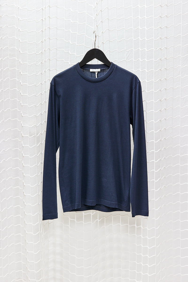 Marino Blue Cotton Longsleeve