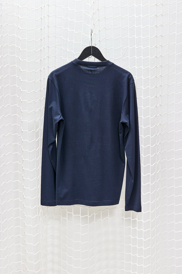 Marino Blue Cotton Longsleeve