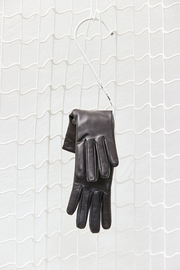 Black Napa Leather Gloves