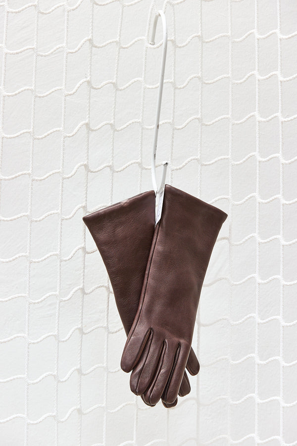 Choclate Brown Napa Leather Gloves