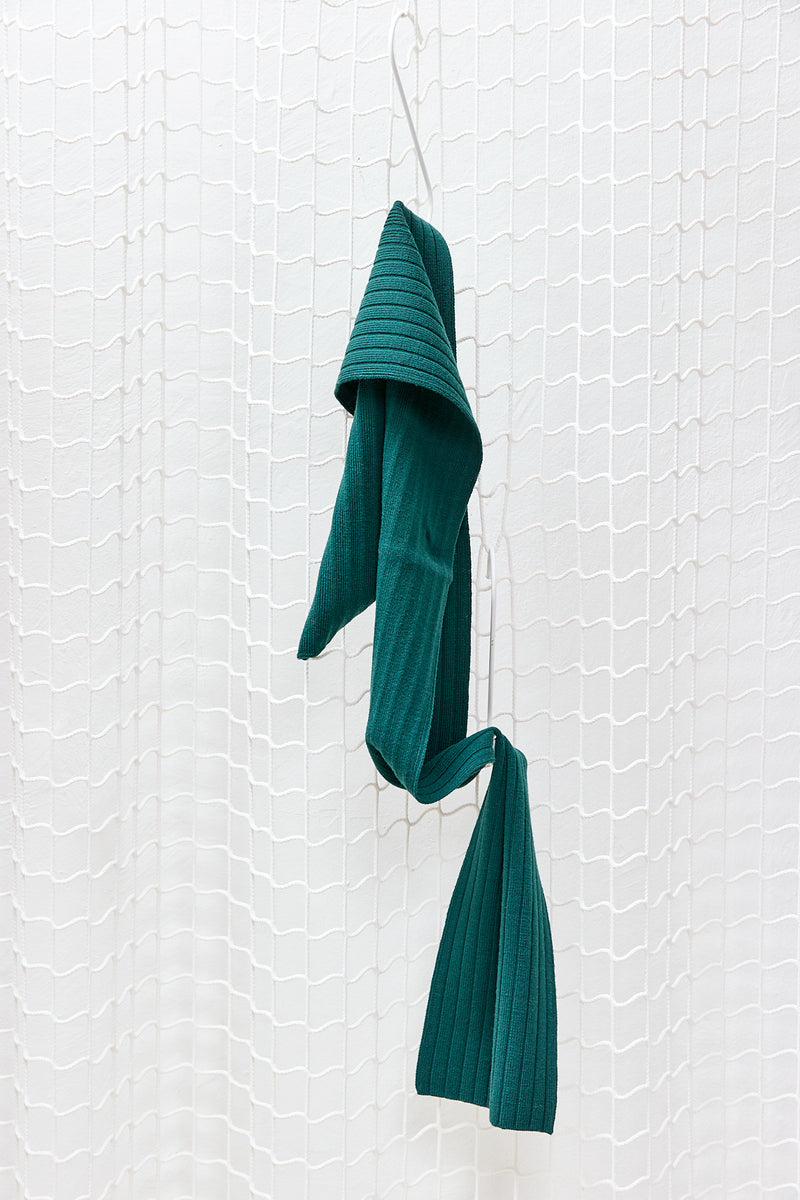 Green Wool Scarf