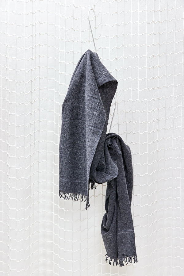 Grey Wool Scarf