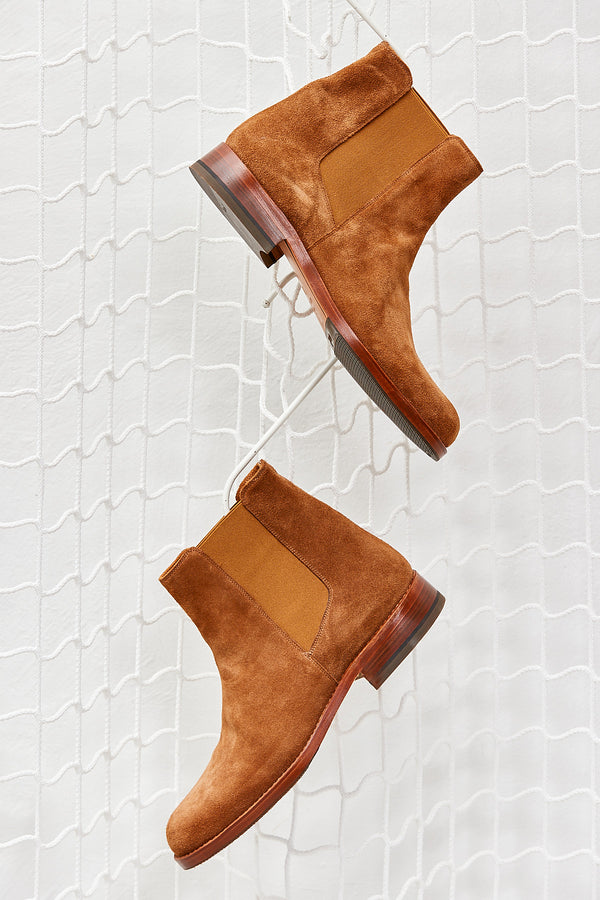 Parioli Suede Chelsea Boot Cognac