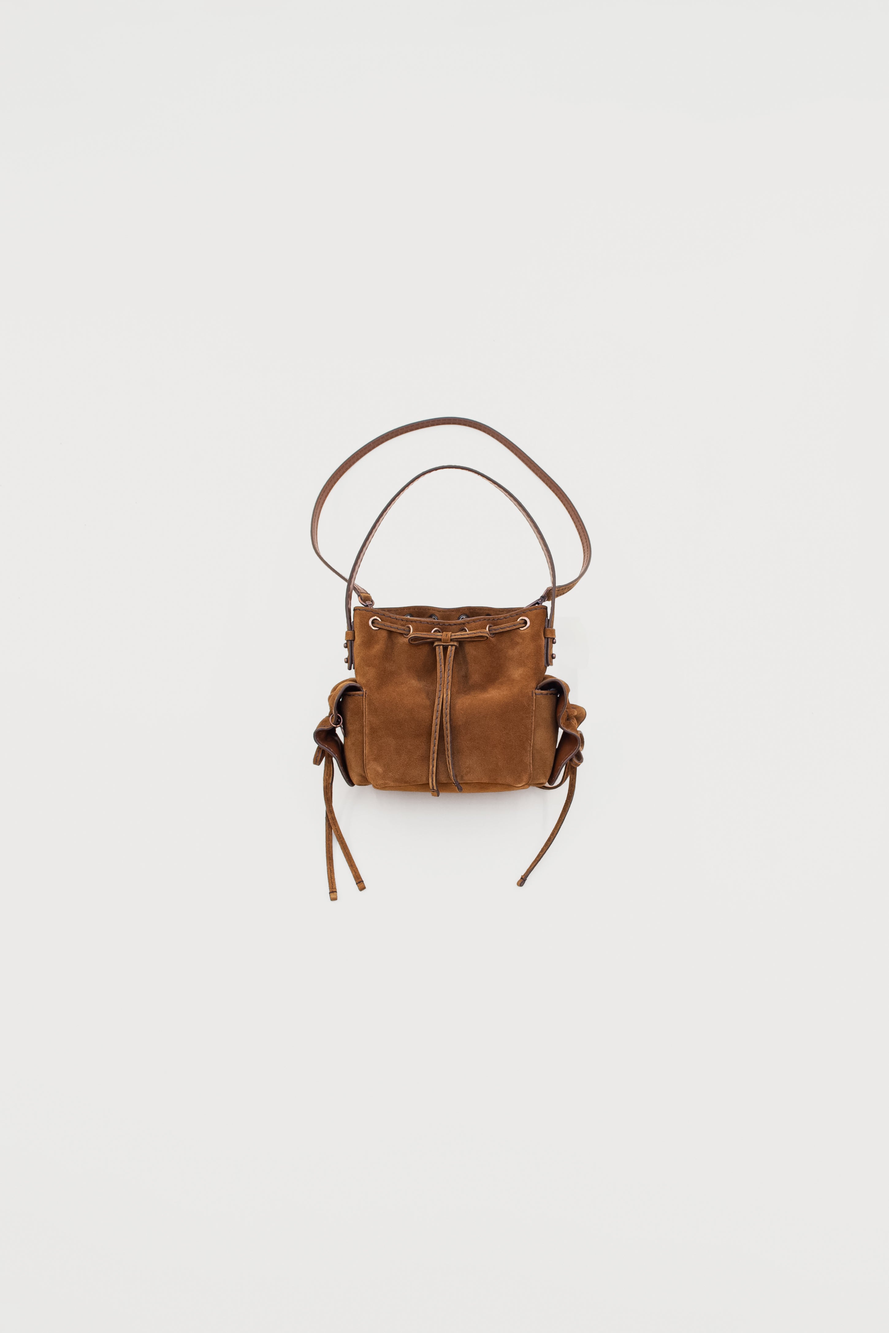 MULTIPOCKET MINI BUCKET SUEDE