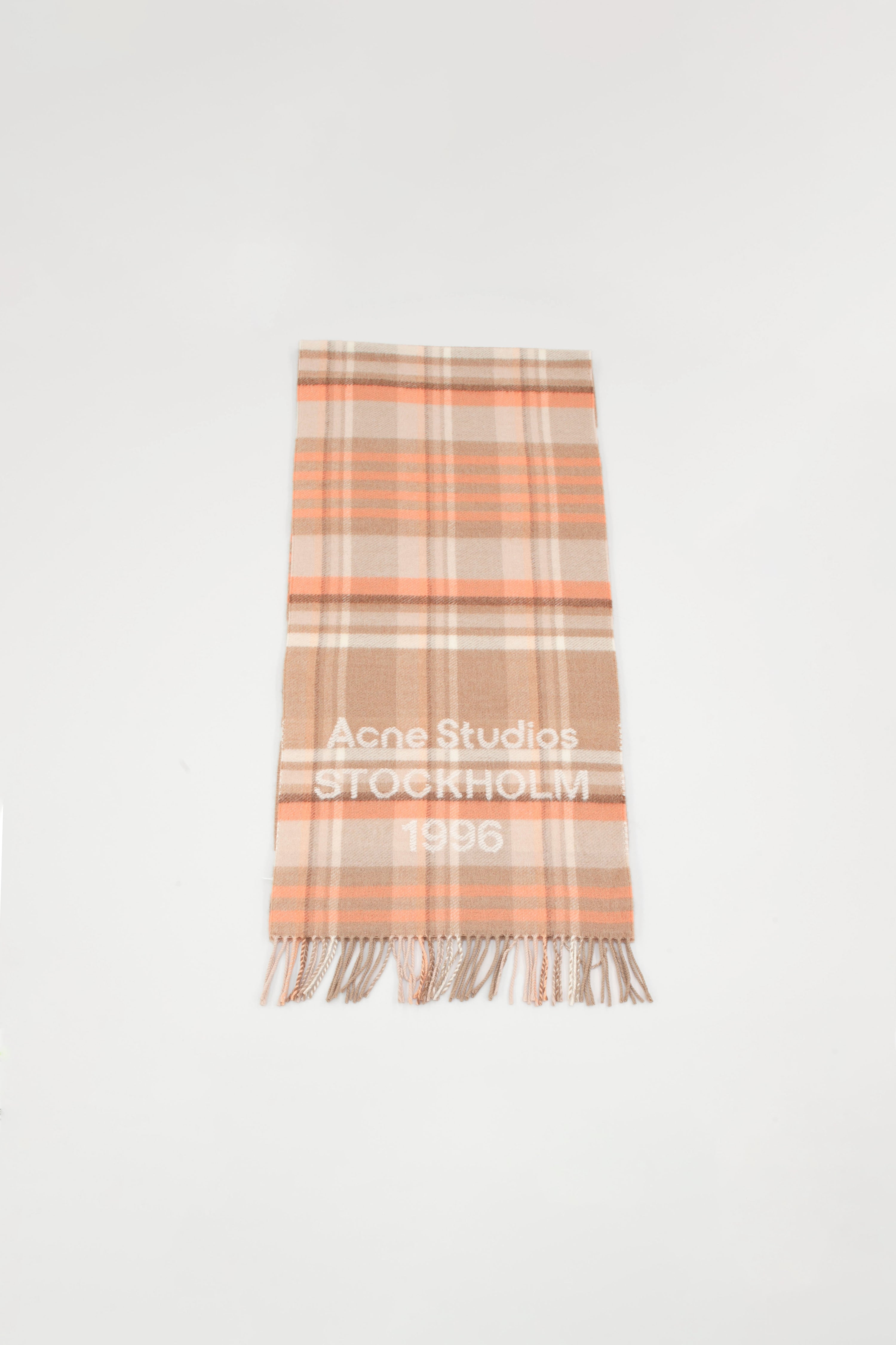 CHECK LOGO SCARF