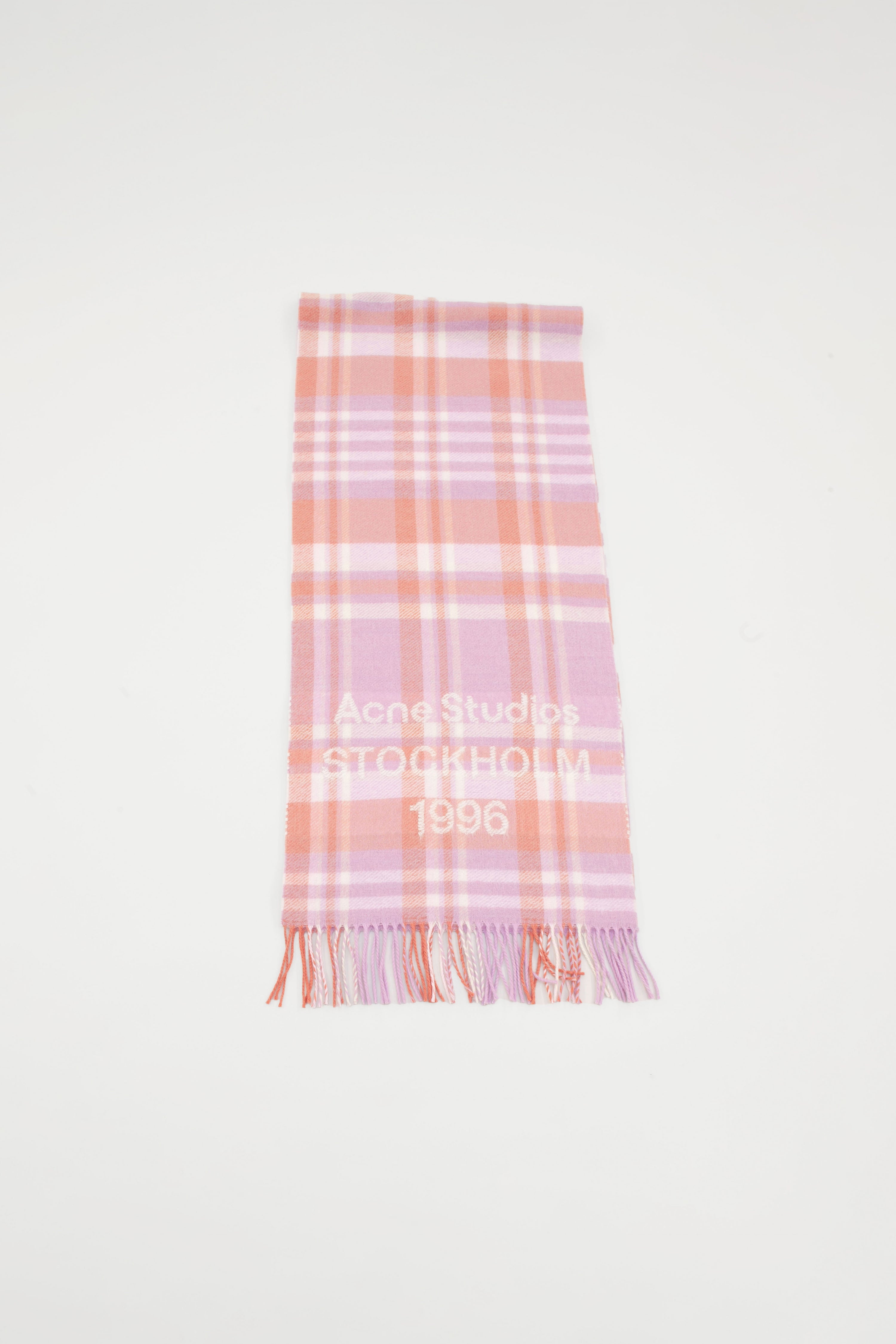CHECK LOGO SCARF