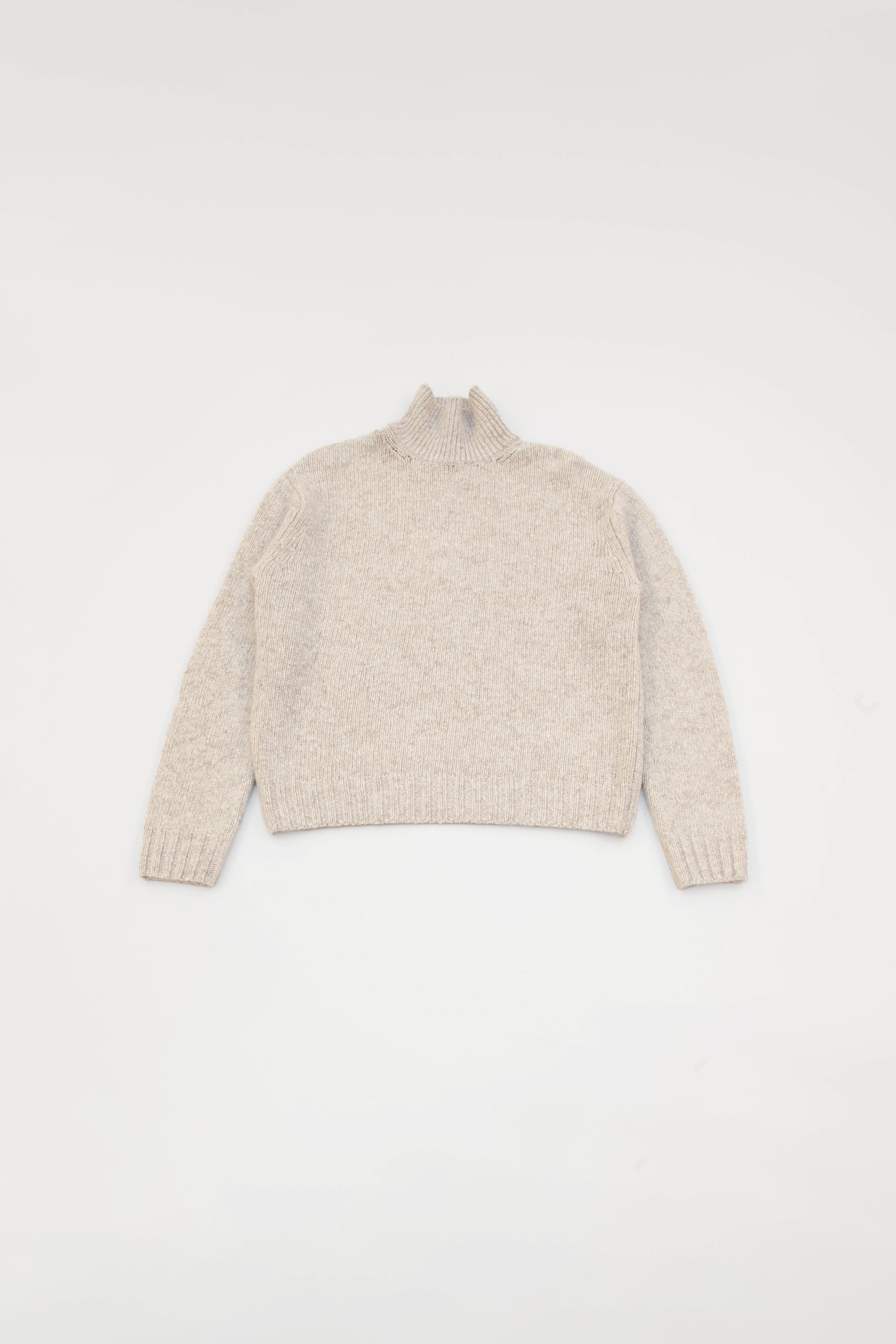 CASHMERE MELANGE KNIT TURTLE