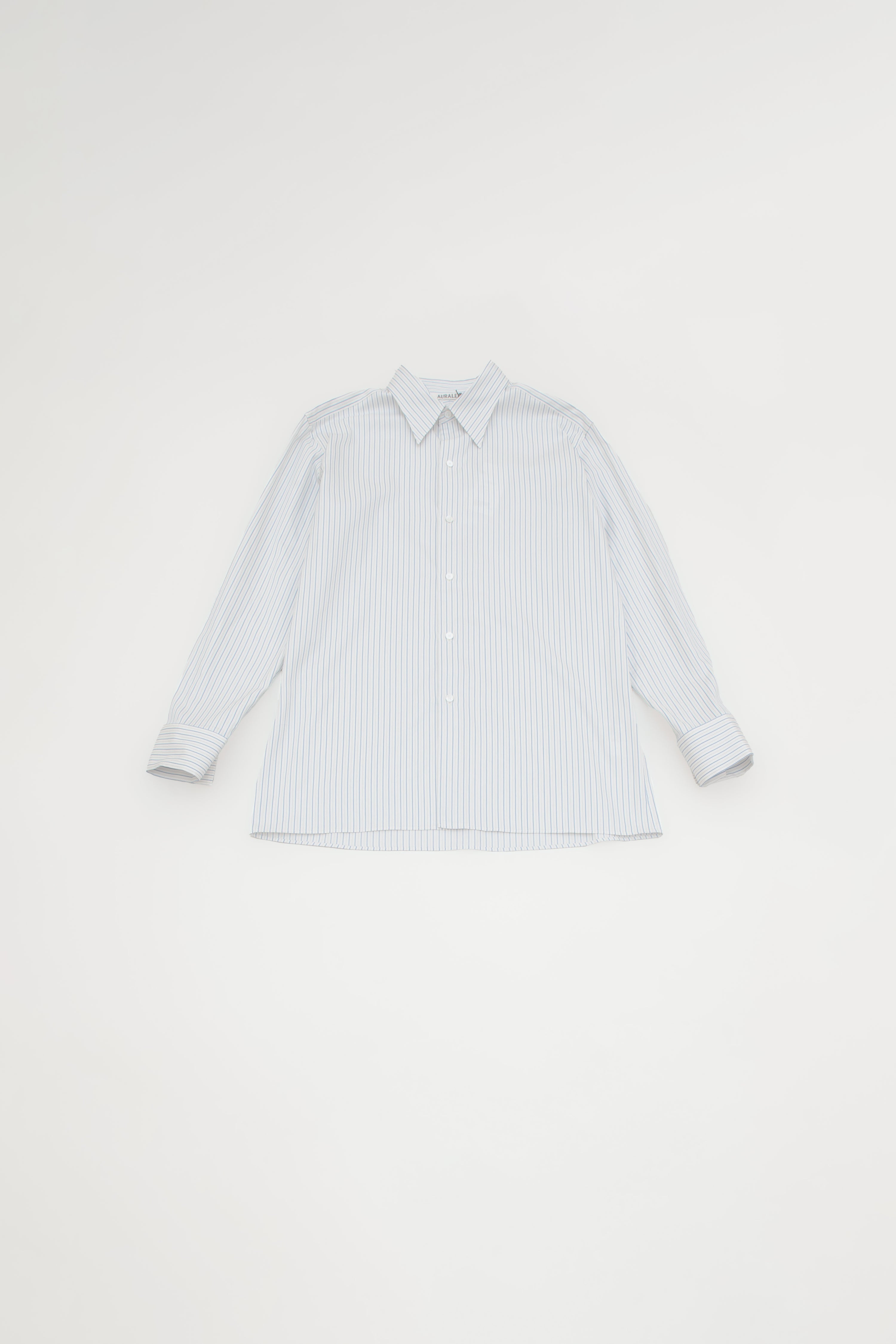 COTTON SILK STRIPE SHIRT