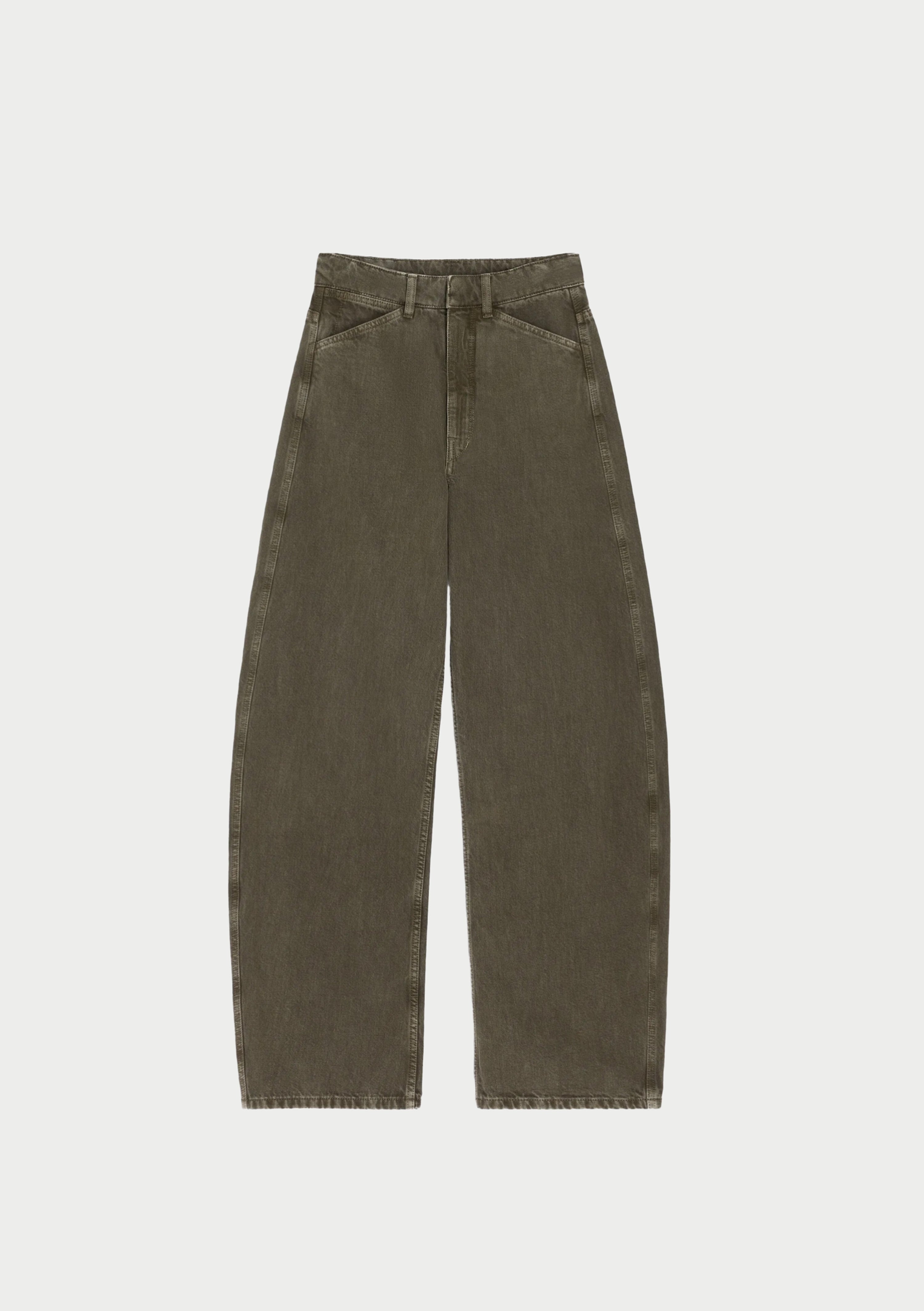 HIGH WAIST CURVED PANTS