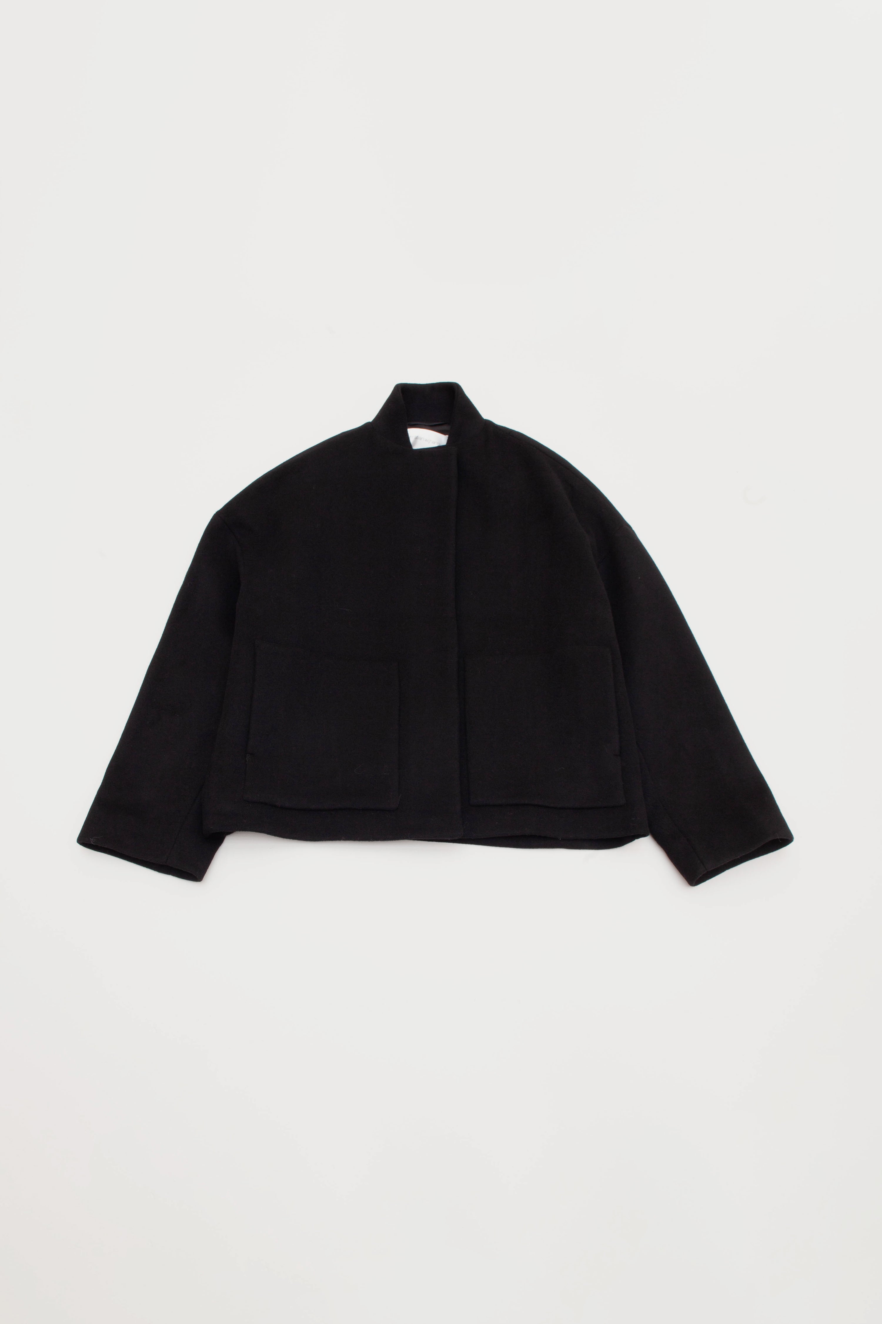 PADDED JACKET WITH BELT AND PATCH POCKET