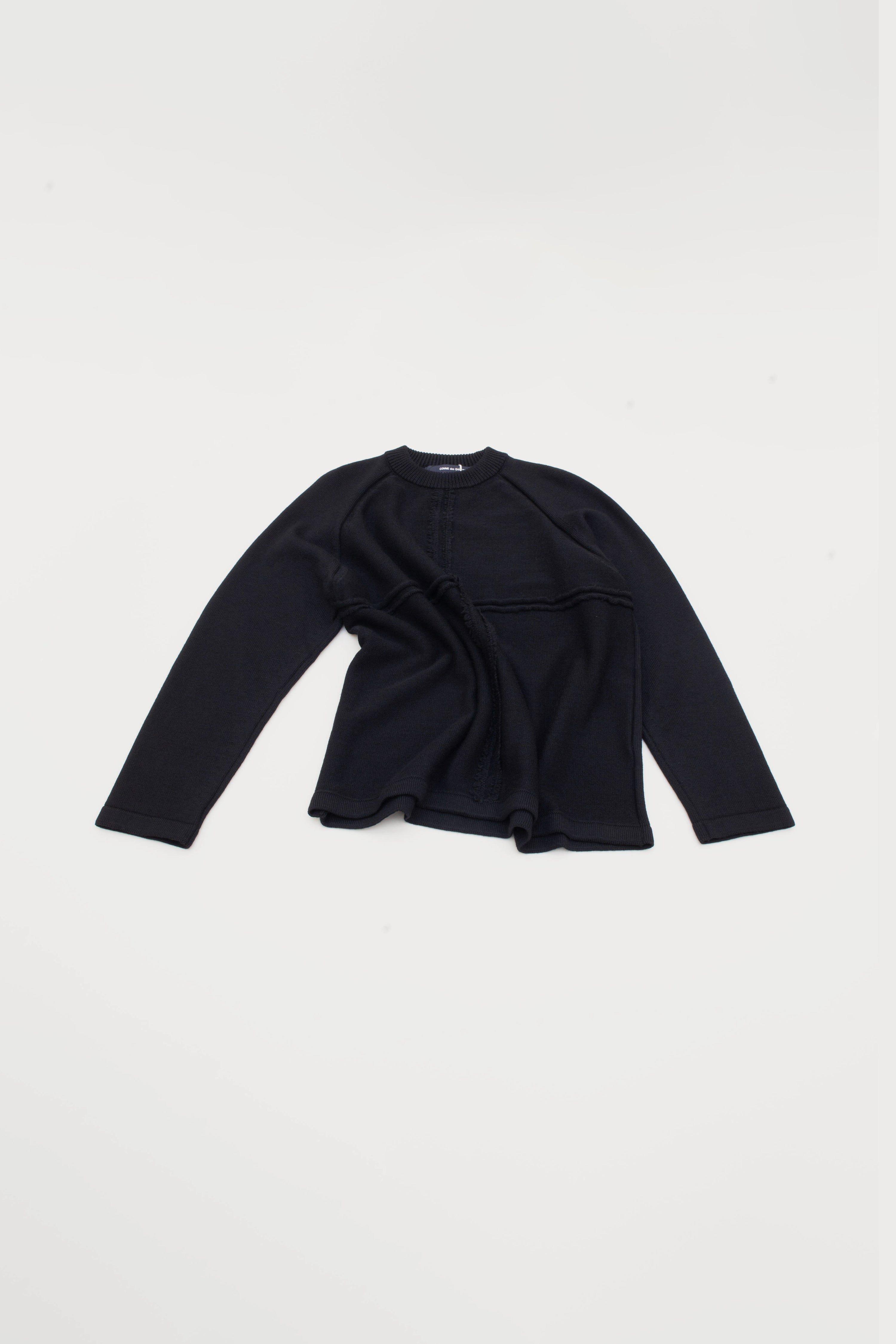 SEAM-DETAIL WOOL SWEATER