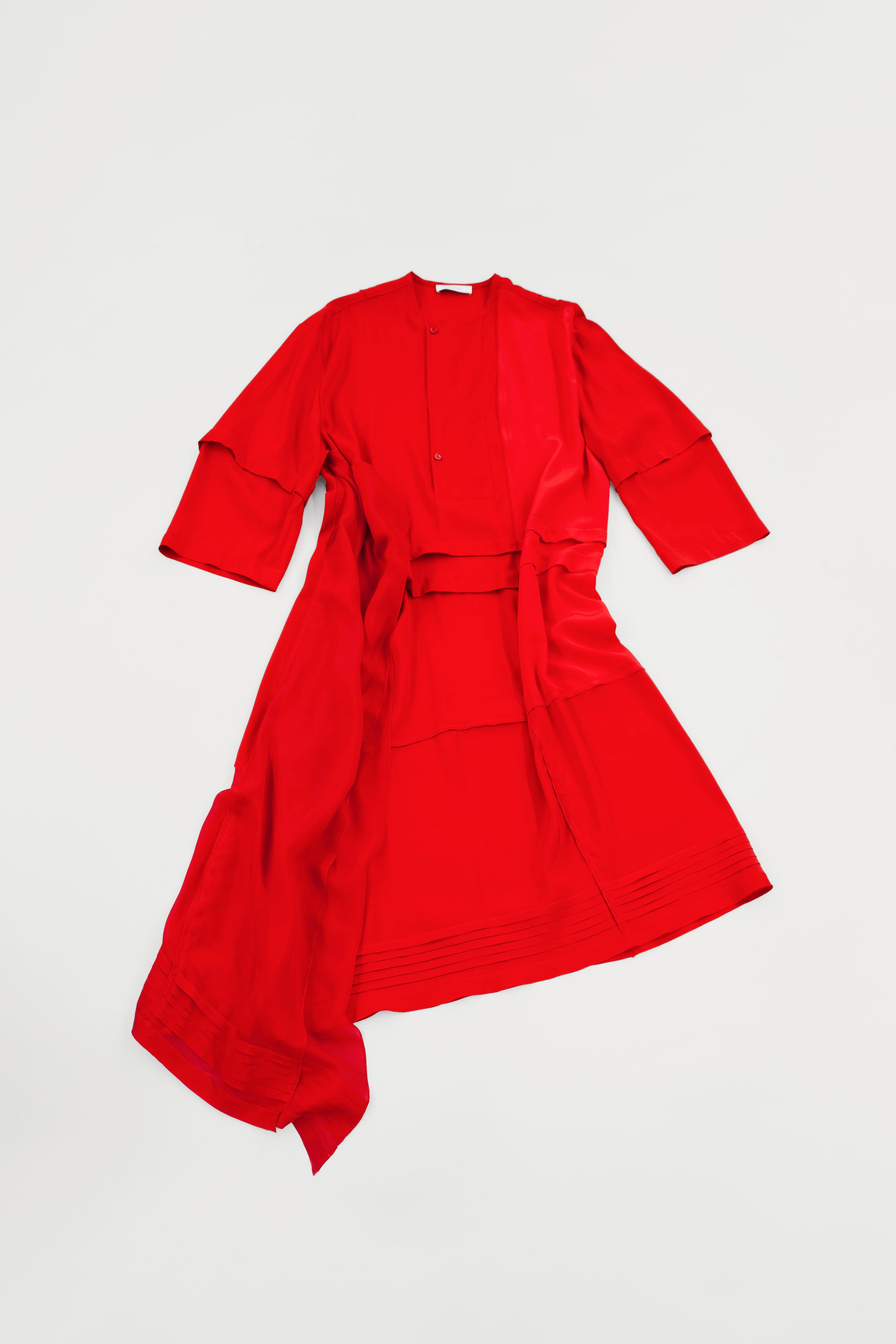 BLOUSE DRESS WITH PLEATS