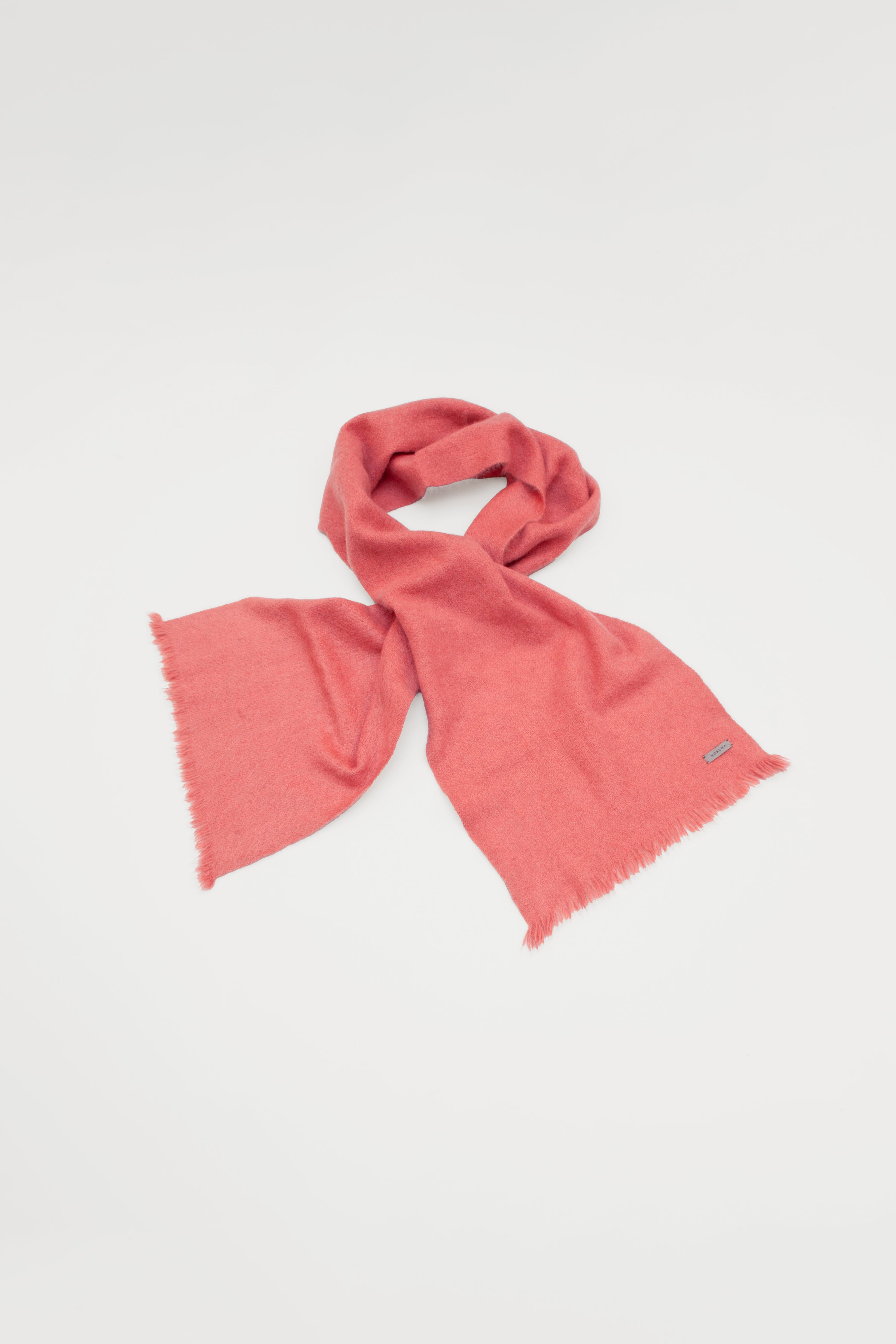 PINK CLASSIC SKINNY BRAIDED SCARF