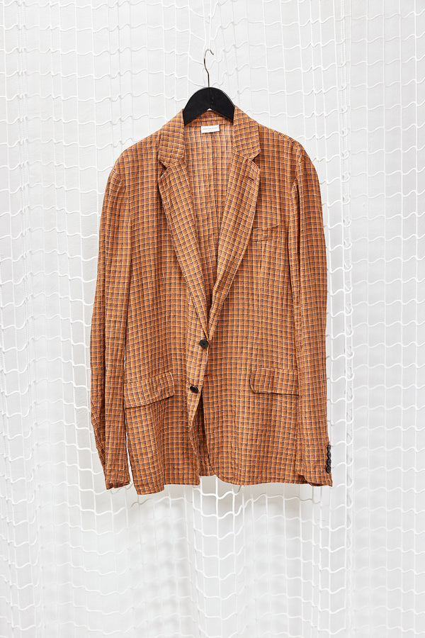 Checked Linen Jacket